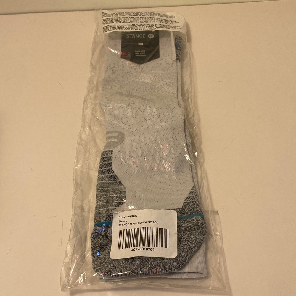 Stance Gray and Blue Crew Socks